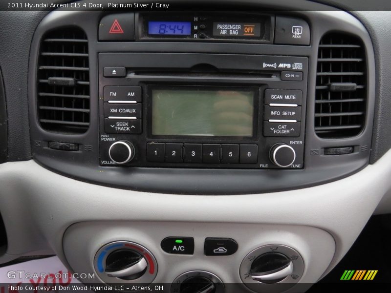 Platinum Silver / Gray 2011 Hyundai Accent GLS 4 Door