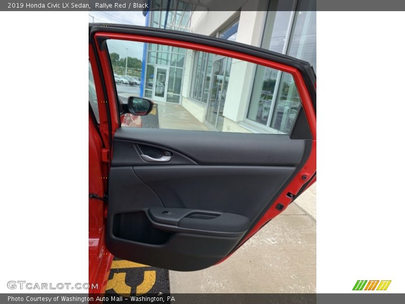 Rallye Red / Black 2019 Honda Civic LX Sedan