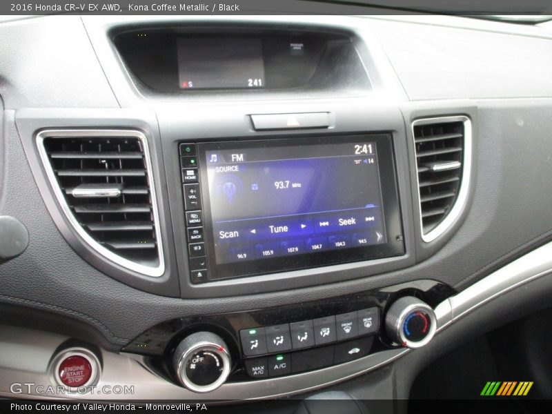Kona Coffee Metallic / Black 2016 Honda CR-V EX AWD