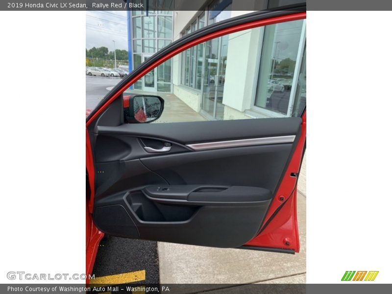Rallye Red / Black 2019 Honda Civic LX Sedan