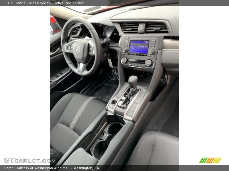 Rallye Red / Black 2019 Honda Civic LX Sedan