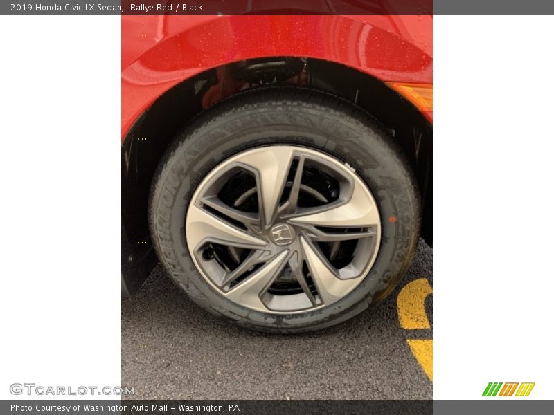 Rallye Red / Black 2019 Honda Civic LX Sedan
