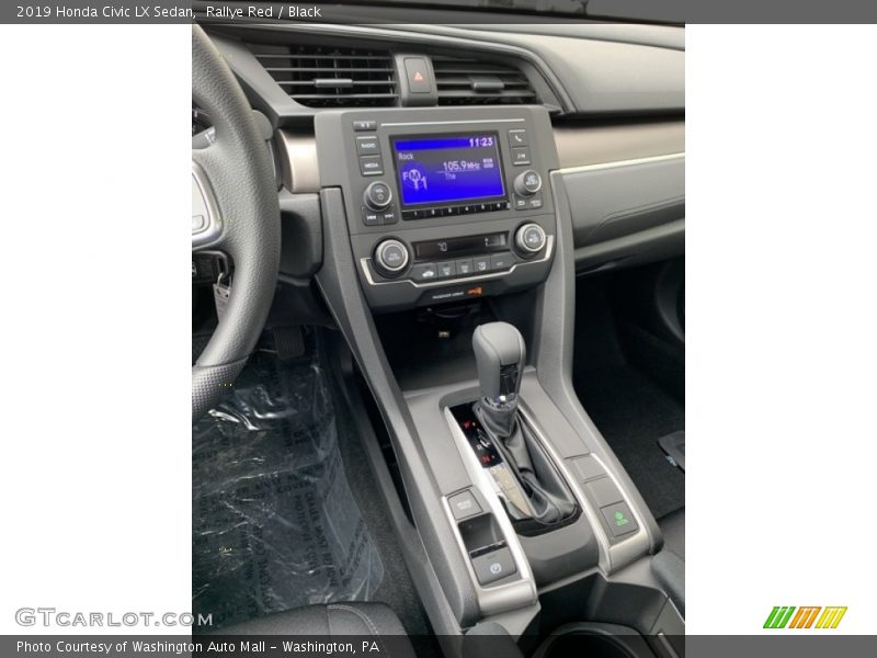 Rallye Red / Black 2019 Honda Civic LX Sedan