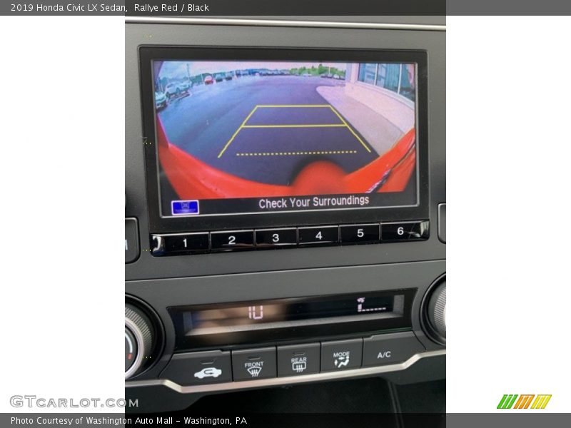 Rallye Red / Black 2019 Honda Civic LX Sedan