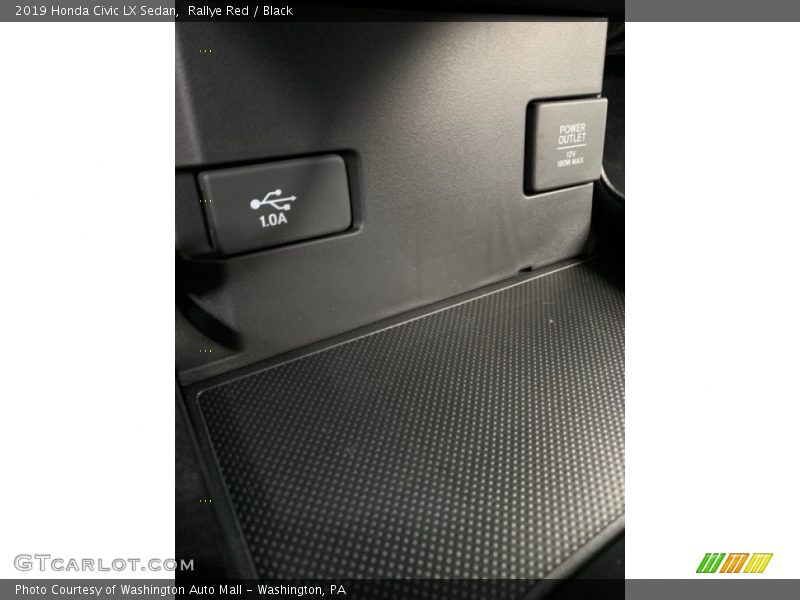 Rallye Red / Black 2019 Honda Civic LX Sedan
