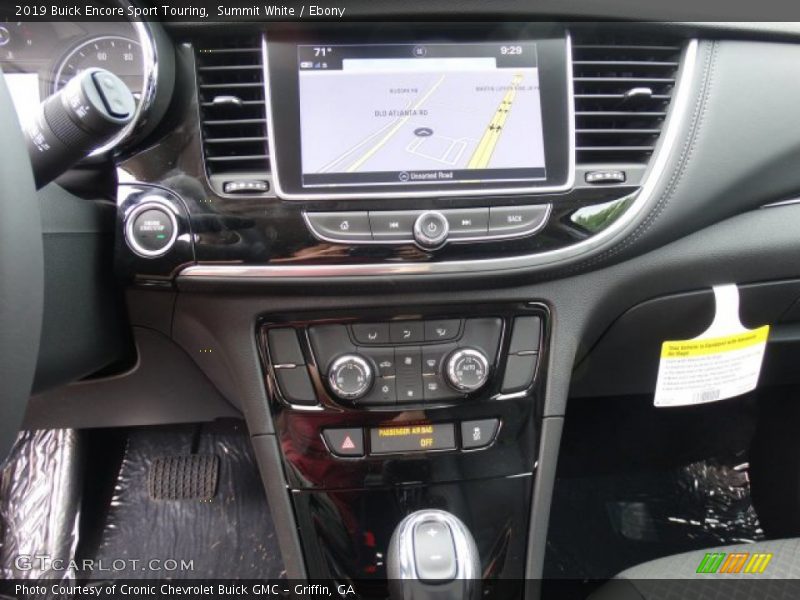 Controls of 2019 Encore Sport Touring