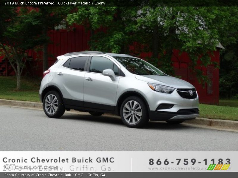 Quicksilver Metallic / Ebony 2019 Buick Encore Preferred