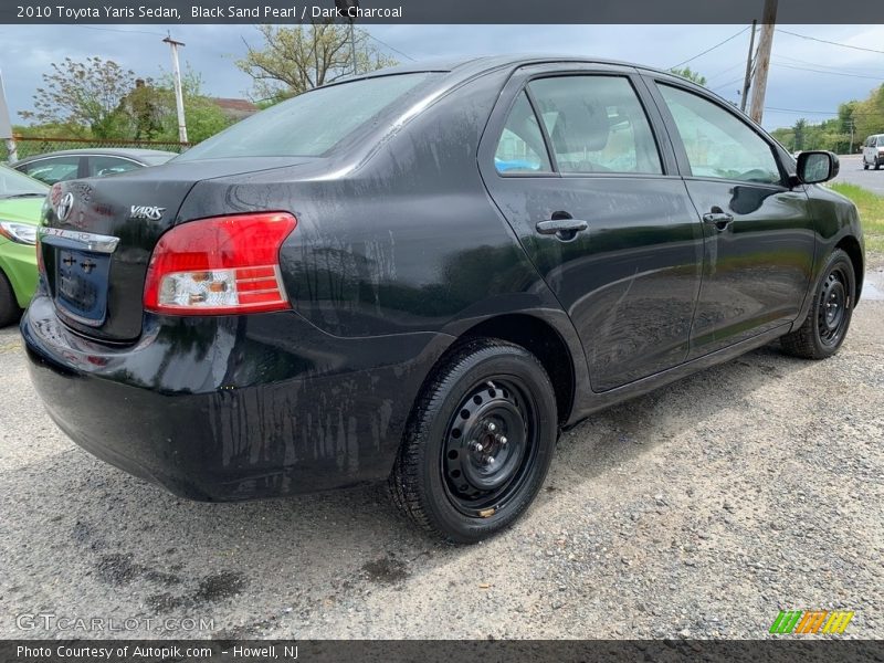 Black Sand Pearl / Dark Charcoal 2010 Toyota Yaris Sedan