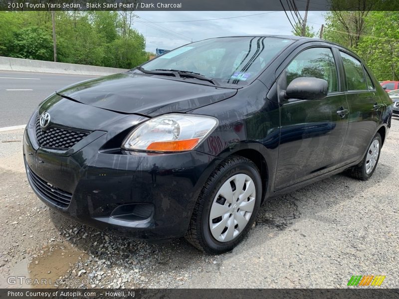 Black Sand Pearl / Dark Charcoal 2010 Toyota Yaris Sedan