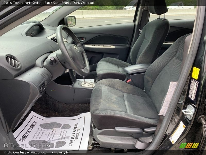 Black Sand Pearl / Dark Charcoal 2010 Toyota Yaris Sedan