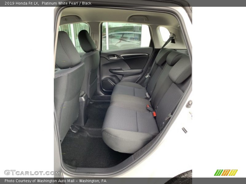 Platinum White Pearl / Black 2019 Honda Fit LX