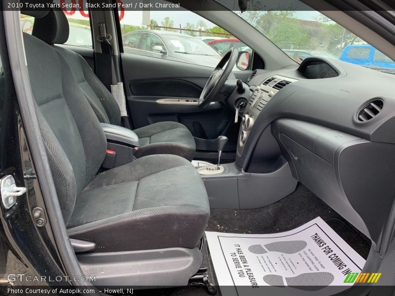 Black Sand Pearl / Dark Charcoal 2010 Toyota Yaris Sedan