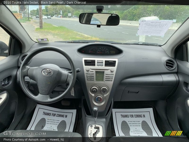 Black Sand Pearl / Dark Charcoal 2010 Toyota Yaris Sedan