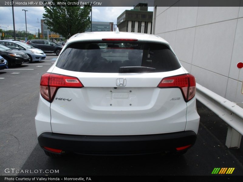 White Orchid Pearl / Gray 2017 Honda HR-V EX AWD