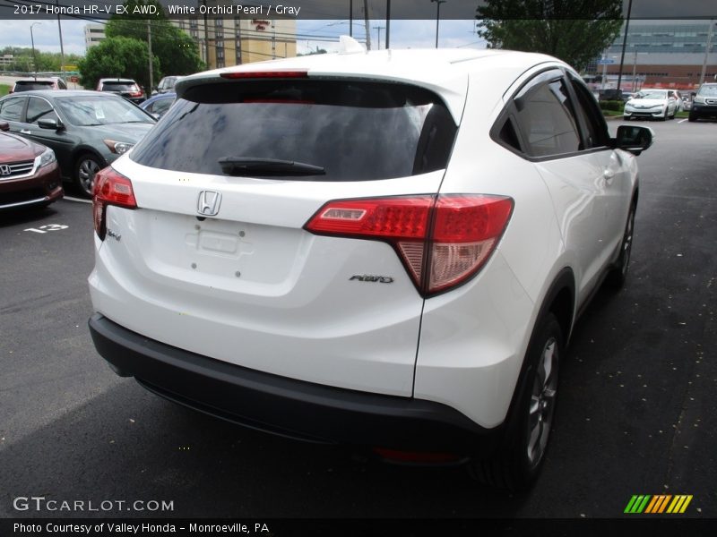White Orchid Pearl / Gray 2017 Honda HR-V EX AWD