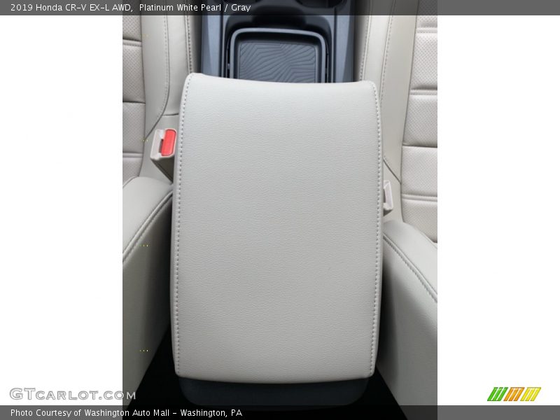 Platinum White Pearl / Gray 2019 Honda CR-V EX-L AWD