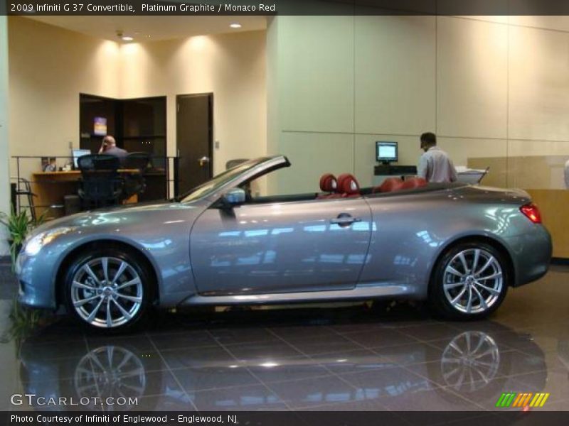 Platinum Graphite / Monaco Red 2009 Infiniti G 37 Convertible