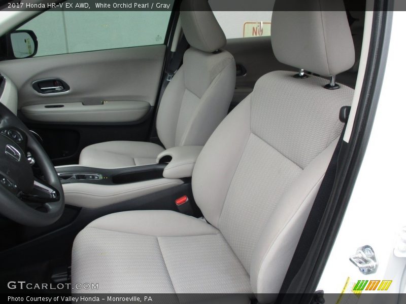 White Orchid Pearl / Gray 2017 Honda HR-V EX AWD