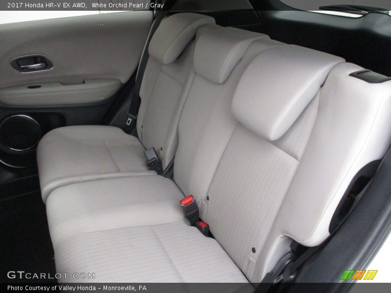 White Orchid Pearl / Gray 2017 Honda HR-V EX AWD