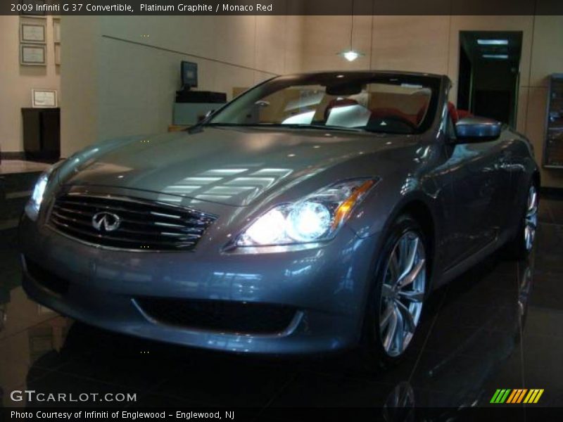 Platinum Graphite / Monaco Red 2009 Infiniti G 37 Convertible