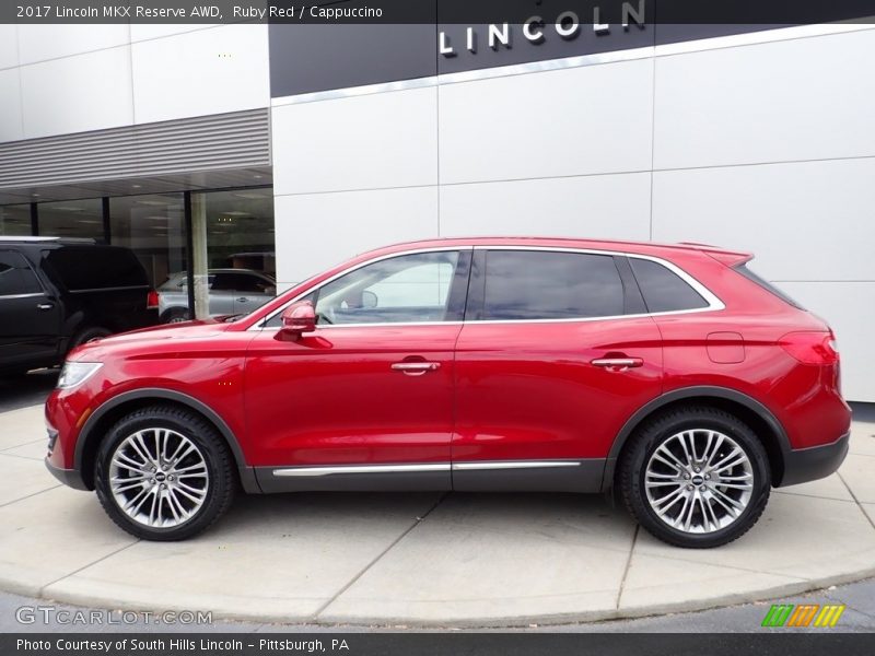 Ruby Red / Cappuccino 2017 Lincoln MKX Reserve AWD
