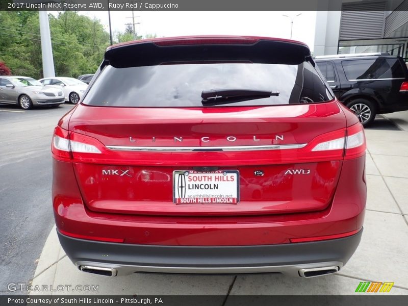 Ruby Red / Cappuccino 2017 Lincoln MKX Reserve AWD