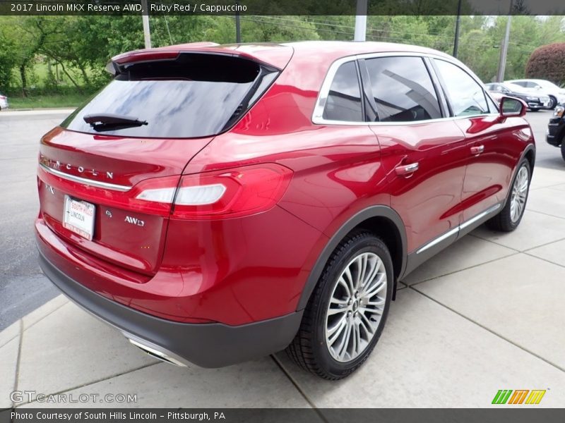 Ruby Red / Cappuccino 2017 Lincoln MKX Reserve AWD