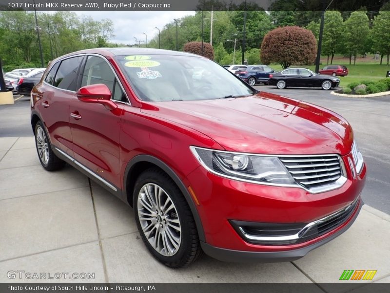 Ruby Red / Cappuccino 2017 Lincoln MKX Reserve AWD