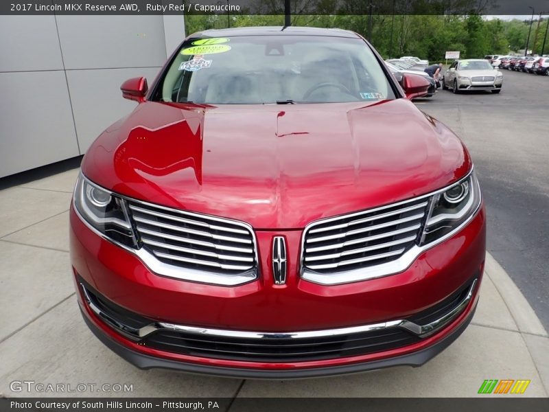 Ruby Red / Cappuccino 2017 Lincoln MKX Reserve AWD