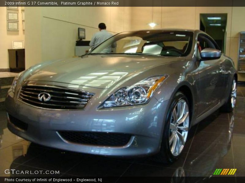 Platinum Graphite / Monaco Red 2009 Infiniti G 37 Convertible
