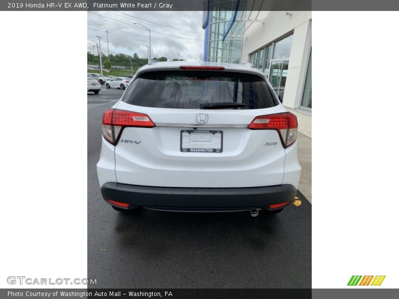 Platinum White Pearl / Gray 2019 Honda HR-V EX AWD