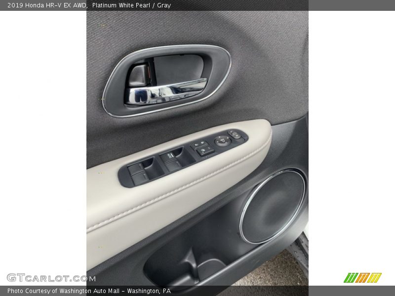 Platinum White Pearl / Gray 2019 Honda HR-V EX AWD