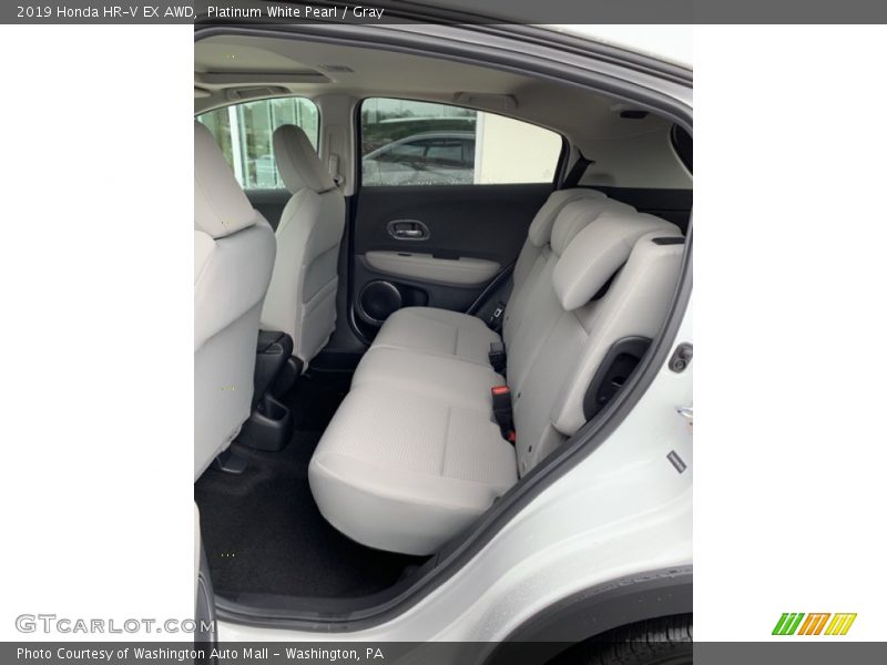 Platinum White Pearl / Gray 2019 Honda HR-V EX AWD