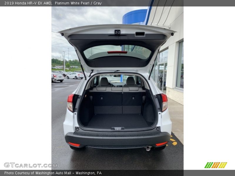 Platinum White Pearl / Gray 2019 Honda HR-V EX AWD