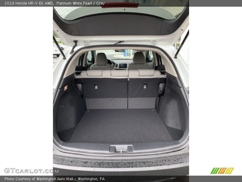Platinum White Pearl / Gray 2019 Honda HR-V EX AWD