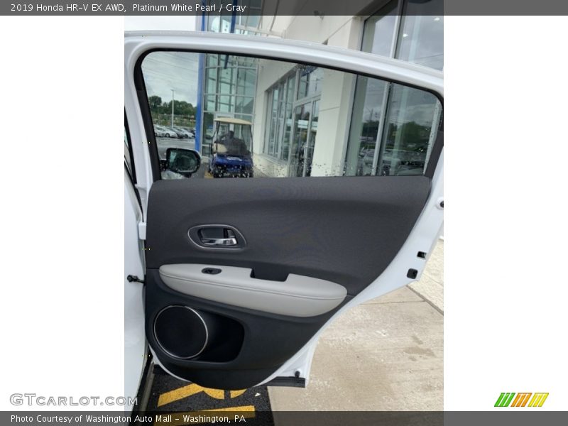 Platinum White Pearl / Gray 2019 Honda HR-V EX AWD