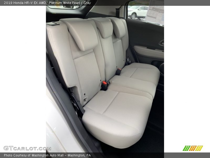 Platinum White Pearl / Gray 2019 Honda HR-V EX AWD
