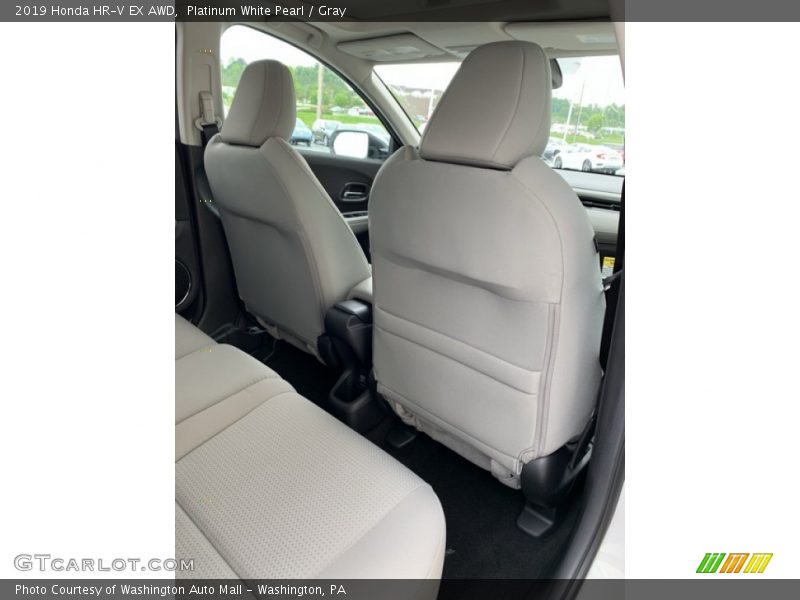 Platinum White Pearl / Gray 2019 Honda HR-V EX AWD