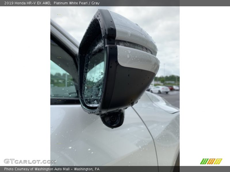 Platinum White Pearl / Gray 2019 Honda HR-V EX AWD