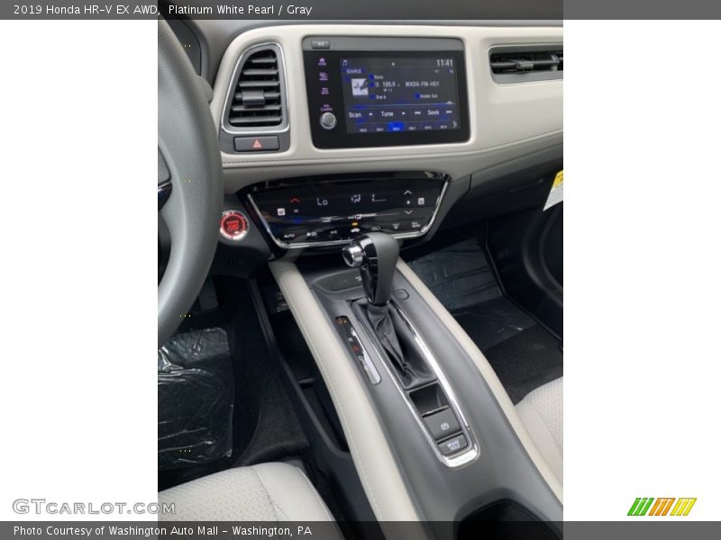 Platinum White Pearl / Gray 2019 Honda HR-V EX AWD