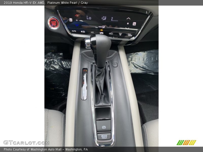 Platinum White Pearl / Gray 2019 Honda HR-V EX AWD