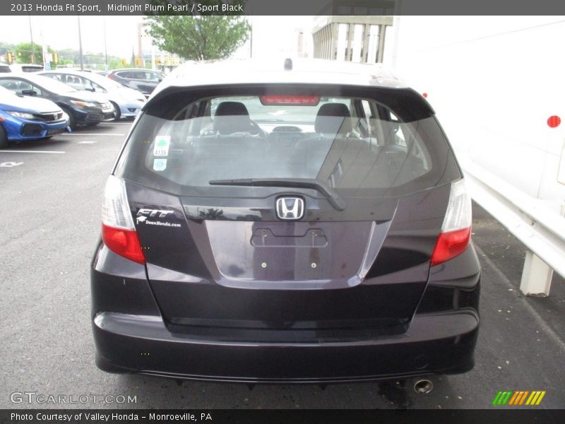 Midnight Plum Pearl / Sport Black 2013 Honda Fit Sport