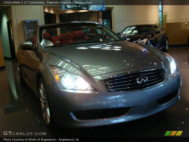 Platinum Graphite / Monaco Red 2009 Infiniti G 37 Convertible