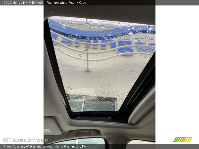 Platinum White Pearl / Gray 2019 Honda HR-V EX AWD