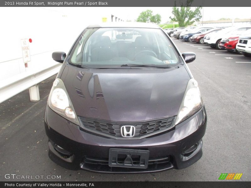 Midnight Plum Pearl / Sport Black 2013 Honda Fit Sport