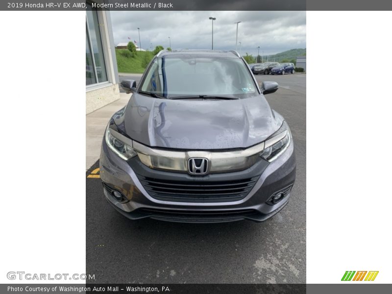 Modern Steel Metallic / Black 2019 Honda HR-V EX AWD