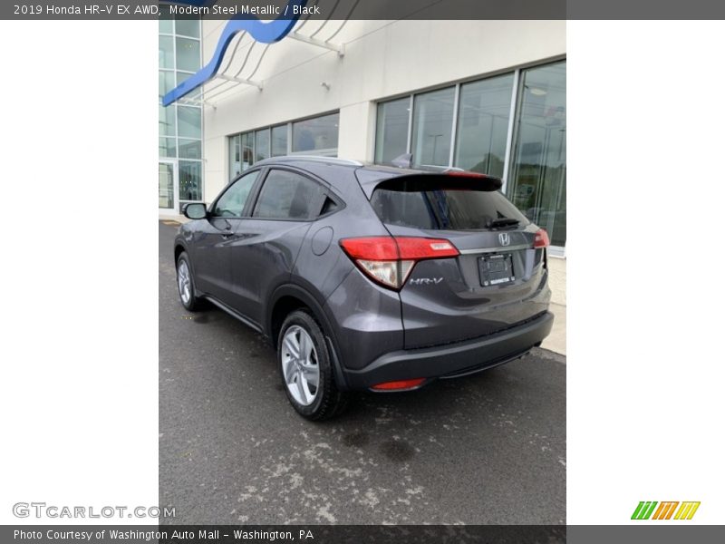 Modern Steel Metallic / Black 2019 Honda HR-V EX AWD