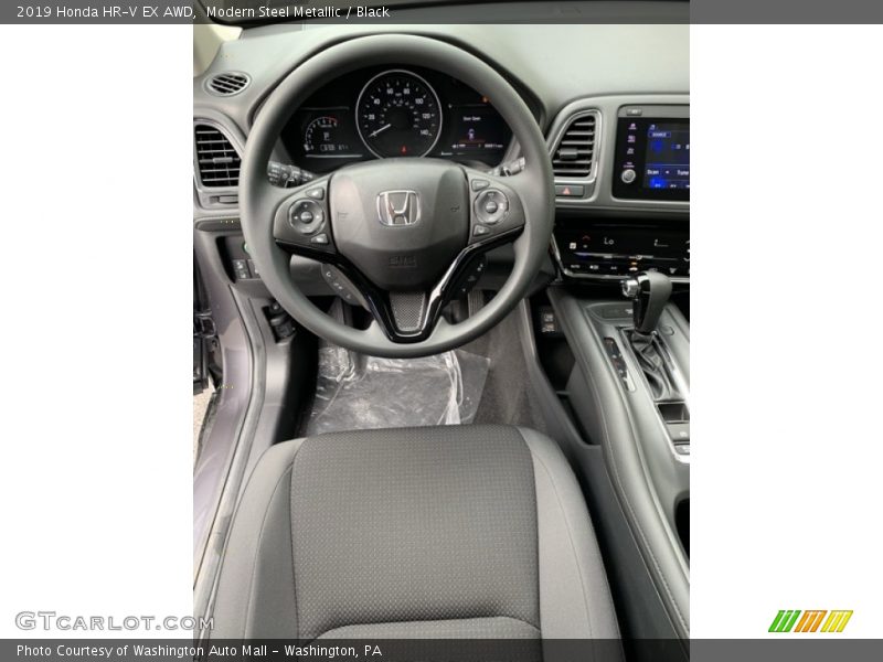 Modern Steel Metallic / Black 2019 Honda HR-V EX AWD