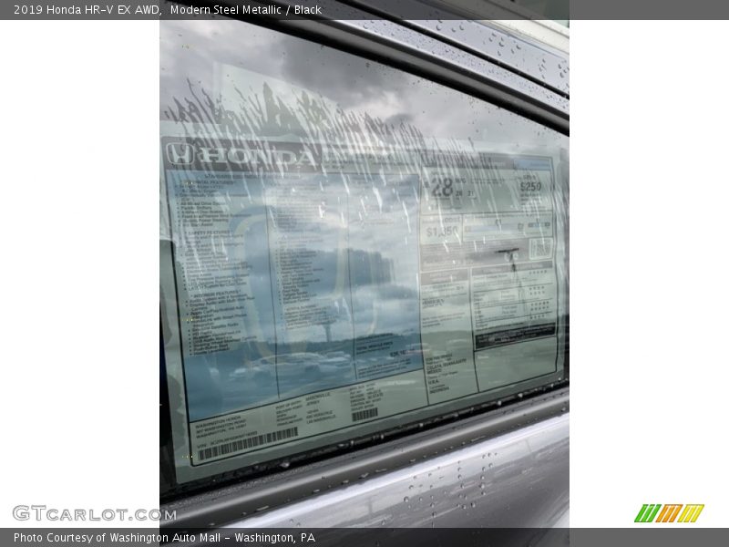 Modern Steel Metallic / Black 2019 Honda HR-V EX AWD
