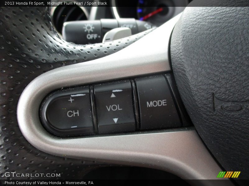 Midnight Plum Pearl / Sport Black 2013 Honda Fit Sport